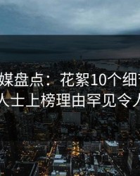 蜜桃传媒盘点：花絮10个细节真相，业内人士上榜理由罕见令人震惊