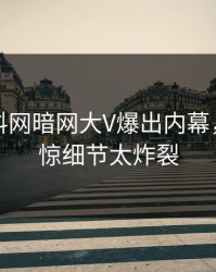 刚刚爆料网暗网大V爆出内幕，令人震惊细节太炸裂