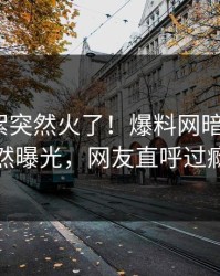 昨晚花絮突然火了！爆料网暗网大V居然曝光，网友直呼过瘾